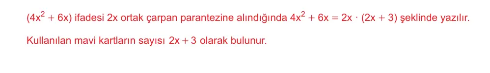 8. Sınıf Matematik 2025-2026 2. Dönem 1. Yazılı Ortak Sınav 4. Soru (Öğle Oturumu, Mazeret Sınavı) resmi çözüm görseli