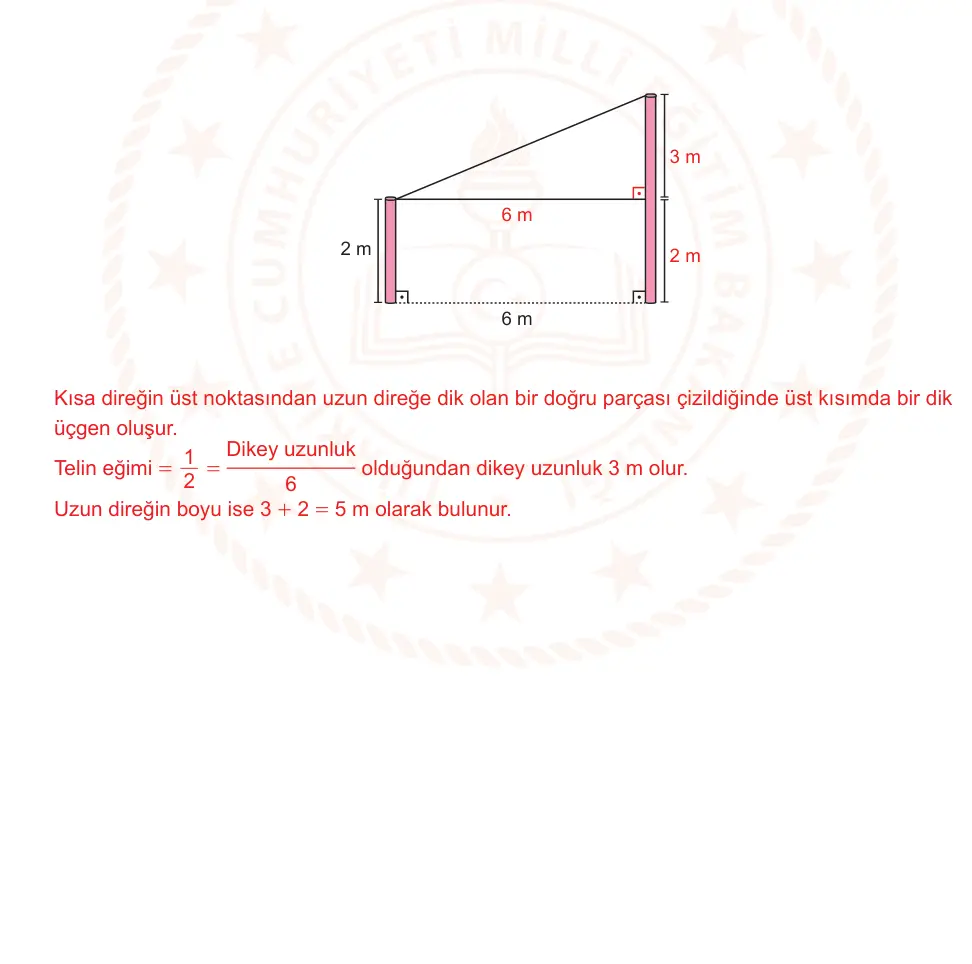 8. Sınıf Matematik 2025-2026 2. Dönem 1. Yazılı Ortak Sınav 6. Soru (Sabah Oturumu, Mazeret Sınavı) resmi çözüm görseli