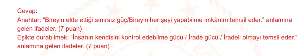 9. Sınıf Türk Dili ve Edebiyatı 2025-2026 2. Dönem 2. Yazılı Ortak Sınav 3. Soru (Sabah Oturumu) resmi çözüm görseli