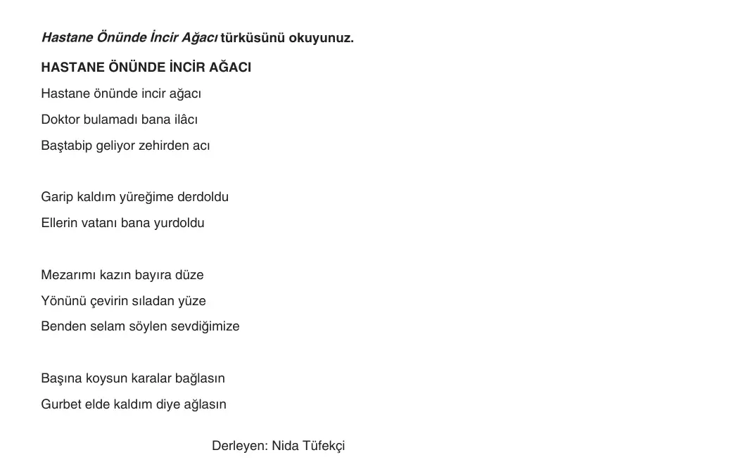 10. Sınıf Türk Dili ve Edebiyatı 2025-2026 1. Dönem 1. Yazılı 3. Soru (Yazılıya Hazırlanıyorum) görseli (2/2)