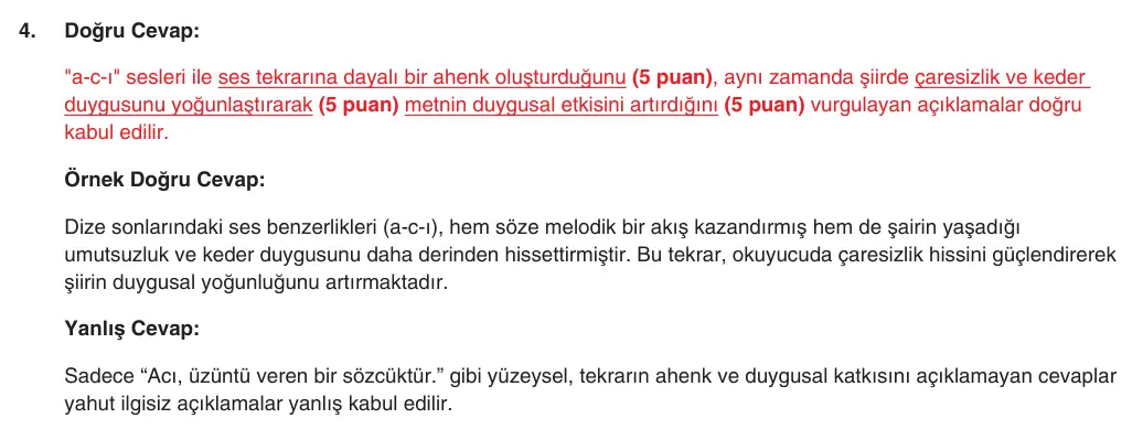 10. Sınıf Türk Dili ve Edebiyatı 2025-2026 1. Dönem 1. Yazılı 4. Soru (Yazılıya Hazırlanıyorum) resmi çözüm görseli