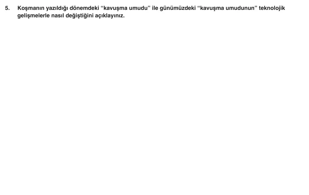 10. Sınıf Türk Dili ve Edebiyatı 2025-2026 1. Dönem 1. Yazılı 5. Soru (Yazılıya Hazırlanıyorum) görseli