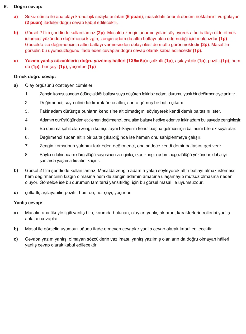 10. Sınıf Türk Dili ve Edebiyatı 2025-2026 1. Dönem 1. Yazılı 6. Soru (Yazılıya Hazırlanıyorum) resmi çözüm görseli