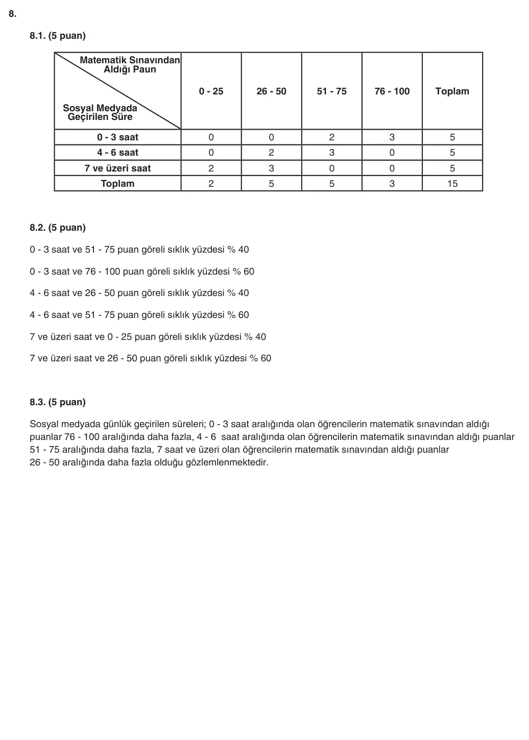 10. Sınıf Matematik 2025-2026 1. Dönem 1. Yazılı 8. Soru (Yazılıya Hazırlanıyorum) resmi çözüm görseli