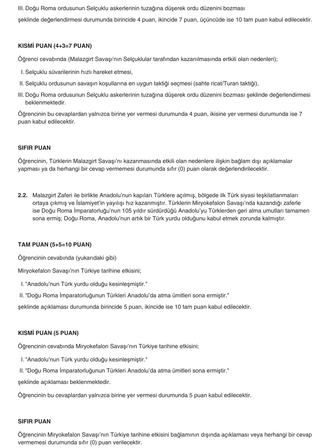 10. Sınıf Tarih 2025-2026 1. Dönem 1. Yazılı 2. Soru (Yazılıya Hazırlanıyorum) resmi çözüm görseli (2/2)