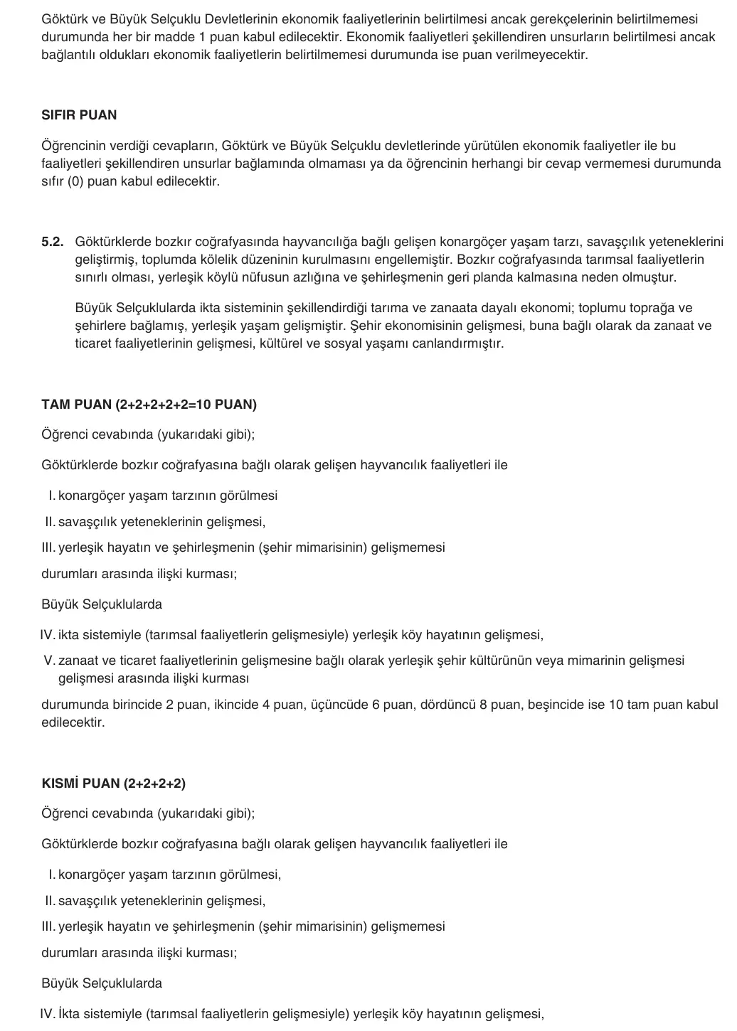 10. Sınıf Tarih 2025-2026 1. Dönem 1. Yazılı 5. Soru (Yazılıya Hazırlanıyorum) resmi çözüm görseli (2/3)