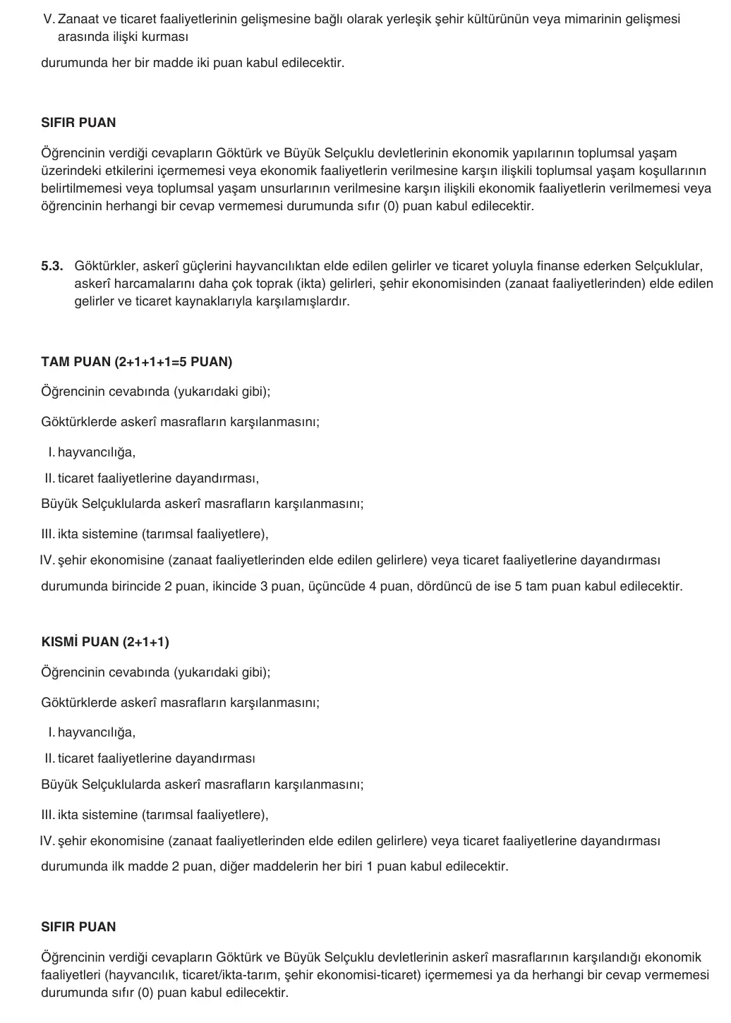 10. Sınıf Tarih 2025-2026 1. Dönem 1. Yazılı 5. Soru (Yazılıya Hazırlanıyorum) resmi çözüm görseli (3/3)