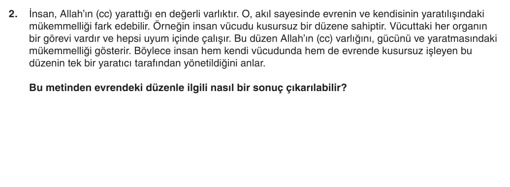 5. Sınıf Din Kültürü ve Ahlak Bilgisi 2025-2026 1. Dönem 1. Yazılı 2. Soru (Yazılıya Hazırlanıyorum) görseli