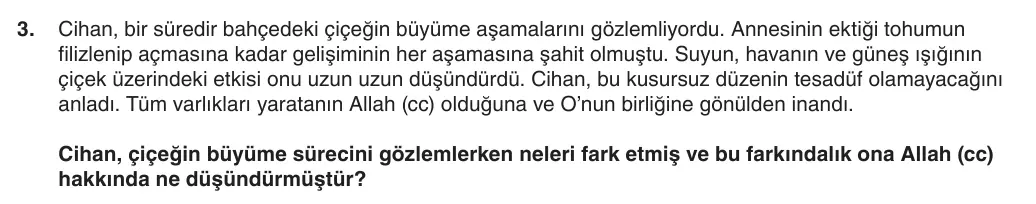 5. Sınıf Din Kültürü ve Ahlak Bilgisi 2025-2026 1. Dönem 1. Yazılı 3. Soru (Yazılıya Hazırlanıyorum) görseli