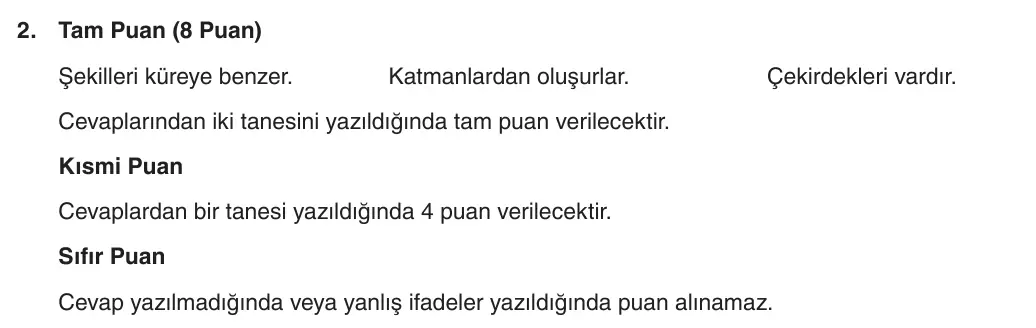 5. Sınıf Fen Bilimleri 2025-2026 1. Dönem 1. Yazılı 2. Soru (Yazılıya Hazırlanıyorum) resmi çözüm görseli