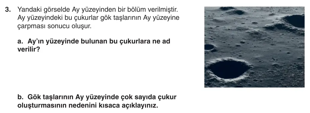 5. Sınıf Fen Bilimleri 2025-2026 1. Dönem 1. Yazılı 3. Soru (Yazılıya Hazırlanıyorum) görseli