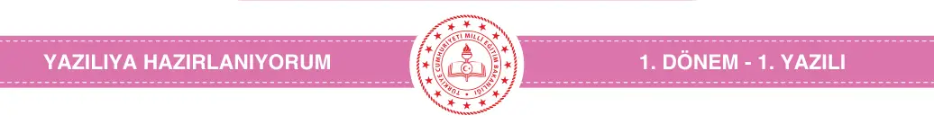 5. Sınıf İngilizce 2025-2026 1. Dönem 1. Yazılı 6. Soru (Yazılıya Hazırlanıyorum) görseli (2/2)