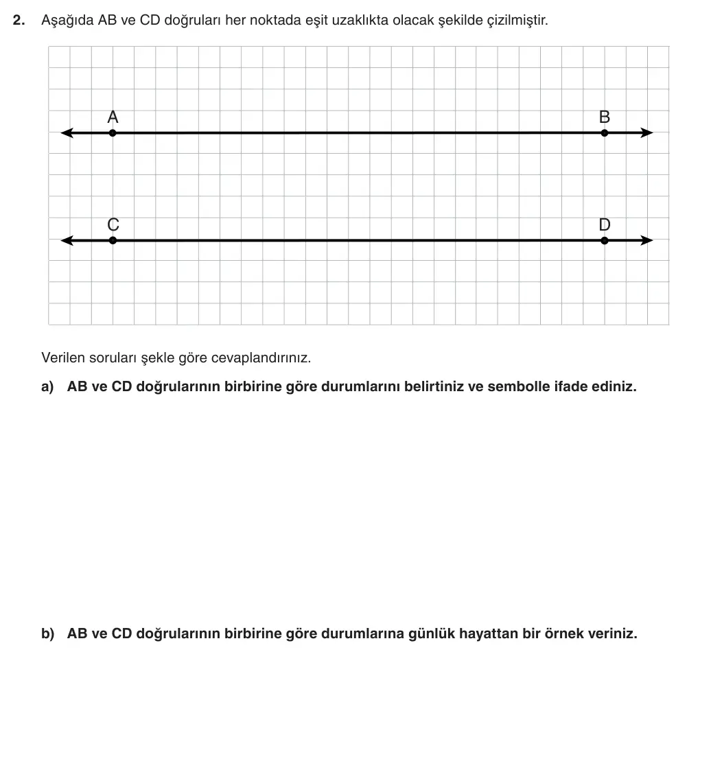 5. Sınıf Matematik 2025-2026 1. Dönem 1. Yazılı 2. Soru (Yazılıya Hazırlanıyorum) görseli