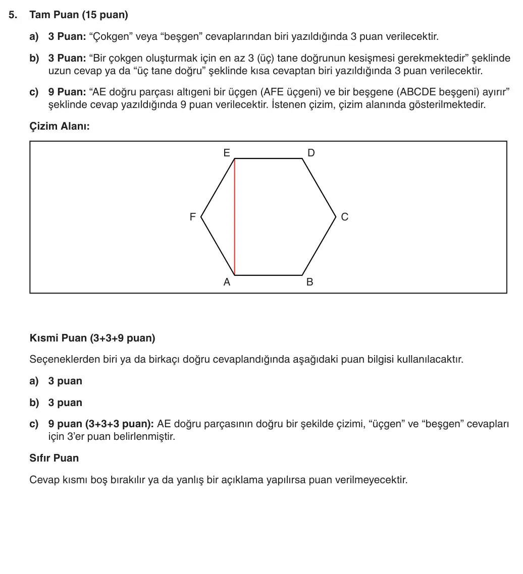 5. Sınıf Matematik 2025-2026 1. Dönem 1. Yazılı 5. Soru (Yazılıya Hazırlanıyorum) resmi çözüm görseli
