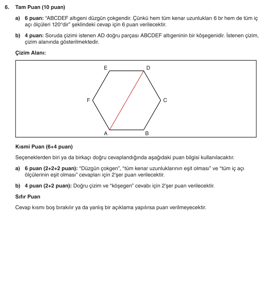 5. Sınıf Matematik 2025-2026 1. Dönem 1. Yazılı 6. Soru (Yazılıya Hazırlanıyorum) resmi çözüm görseli