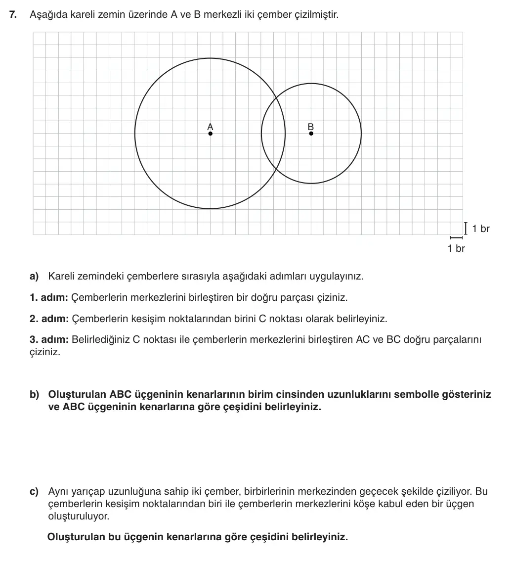 5. Sınıf Matematik 2025-2026 1. Dönem 1. Yazılı 7. Soru (Yazılıya Hazırlanıyorum) görseli (1/2)