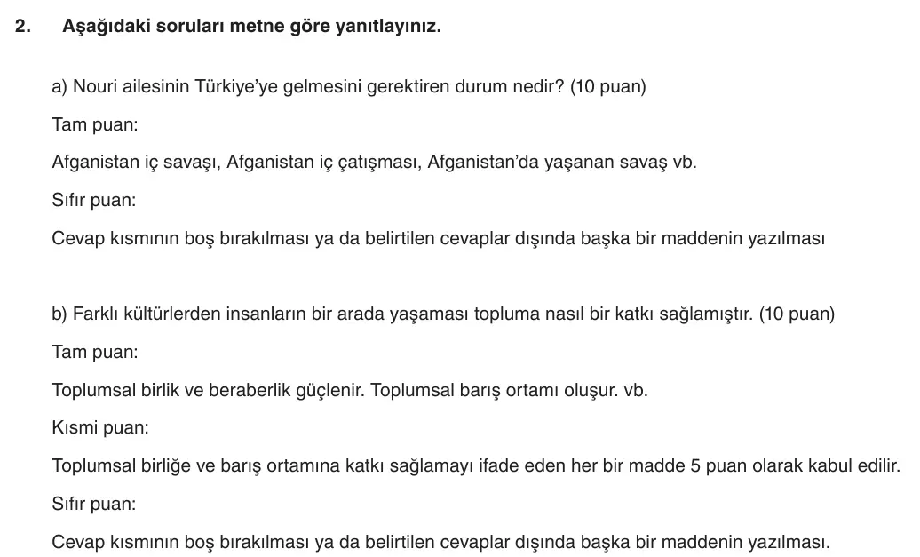 5. Sınıf Sosyal Bilgiler 2025-2026 1. Dönem 1. Yazılı 2. Soru (Yazılıya Hazırlanıyorum) resmi çözüm görseli