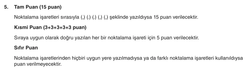 5. Sınıf Türkçe 2025-2026 1. Dönem 1. Yazılı 5. Soru (Yazılıya Hazırlanıyorum) resmi çözüm görseli