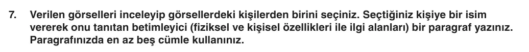 5. Sınıf Türkçe 2025-2026 1. Dönem 1. Yazılı 7. Soru (Yazılıya Hazırlanıyorum) görseli