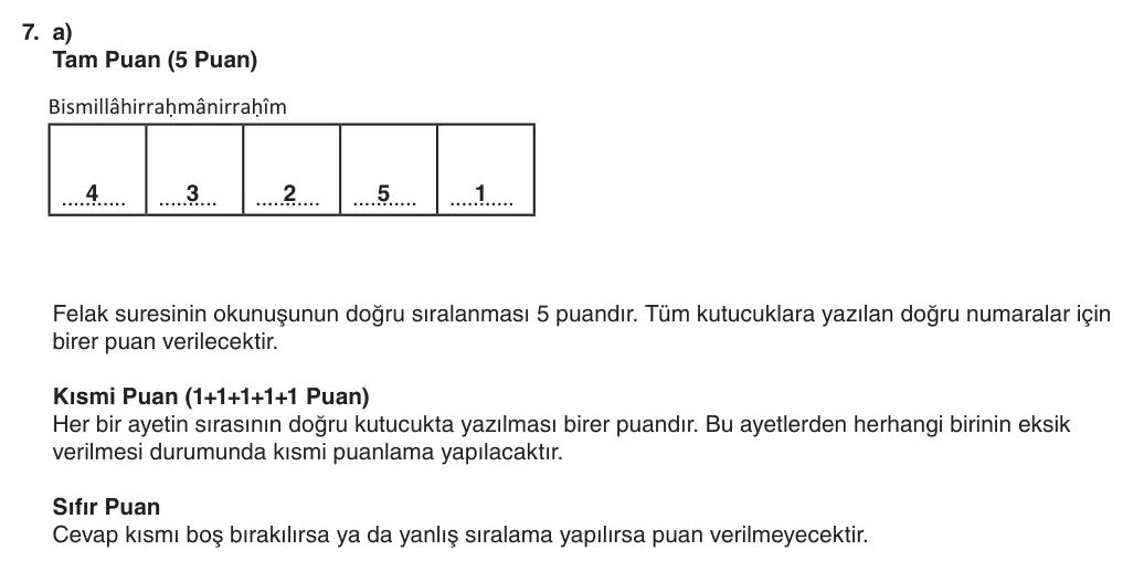 6. Sınıf Din Kültürü ve Ahlak Bilgisi 2025-2026 1. Dönem 1. Yazılı 7. Soru (Yazılıya Hazırlanıyorum) resmi çözüm görseli (1/3)