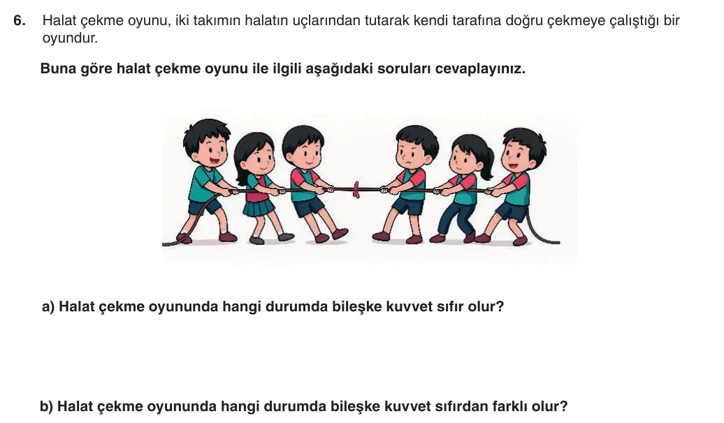 6. Sınıf Fen Bilimleri 2025-2026 1. Dönem 1. Yazılı 6. Soru (Yazılıya Hazırlanıyorum) görseli