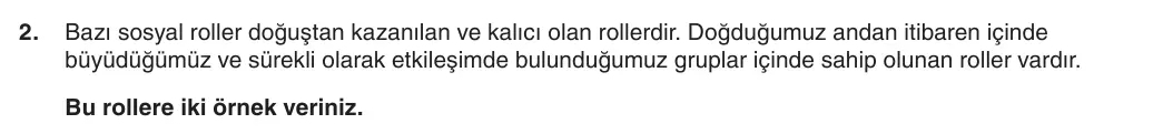 6. Sınıf Sosyal Bilgiler 2025-2026 1. Dönem 1. Yazılı 2. Soru (Yazılıya Hazırlanıyorum) görseli
