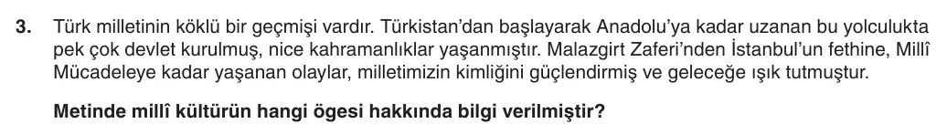 6. Sınıf Sosyal Bilgiler 2025-2026 1. Dönem 1. Yazılı 3. Soru (Yazılıya Hazırlanıyorum) görseli