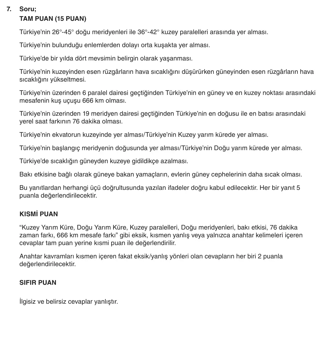 6. Sınıf Sosyal Bilgiler 2025-2026 1. Dönem 1. Yazılı 7. Soru (Yazılıya Hazırlanıyorum) resmi çözüm görseli
