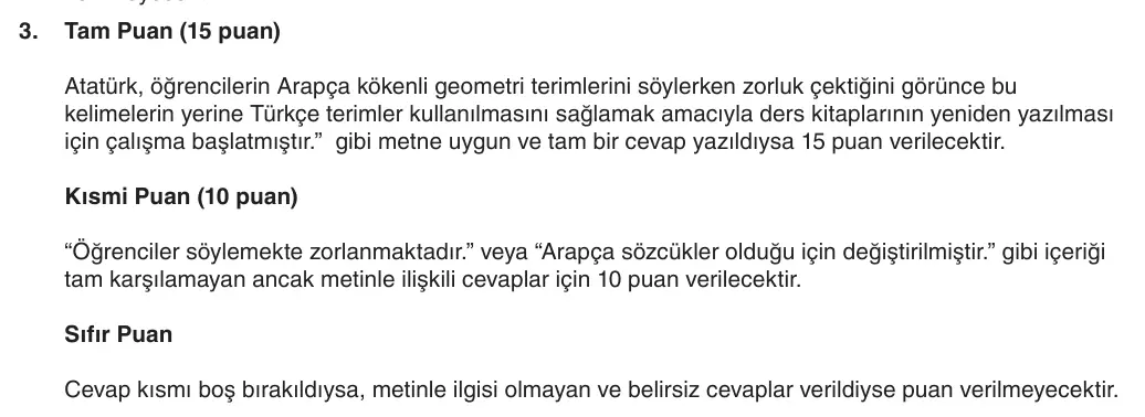 6. Sınıf Türkçe 2025-2026 1. Dönem 1. Yazılı 3. Soru (Yazılıya Hazırlanıyorum) resmi çözüm görseli