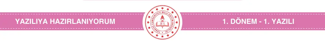 8. Sınıf İngilizce 2025-2026 1. Dönem 1. Yazılı 6. Soru (Yazılıya Hazırlanıyorum) görseli (2/2)