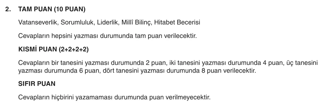 8. Sınıf T.C. İnkılap Tarihi ve Atatürkçülük 2025-2026 1. Dönem 1. Yazılı 2. Soru (Yazılıya Hazırlanıyorum) resmi çözüm görseli