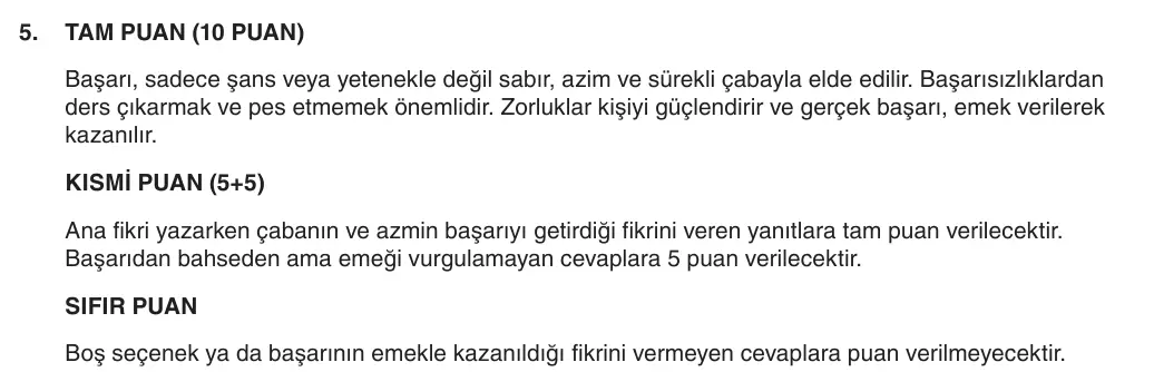 8. Sınıf Türkçe 2025-2026 1. Dönem 1. Yazılı 5. Soru (Yazılıya Hazırlanıyorum) resmi çözüm görseli