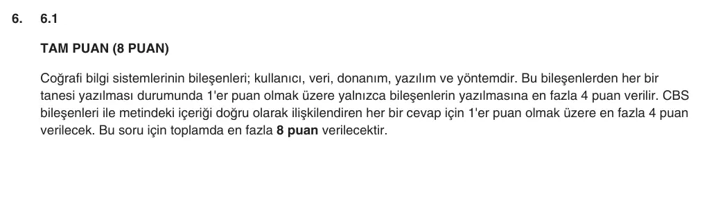 9. Sınıf Coğrafya 2025-2026 1. Dönem 1. Yazılı 6. Soru (Yazılıya Hazırlanıyorum) resmi çözüm görseli (1/2)