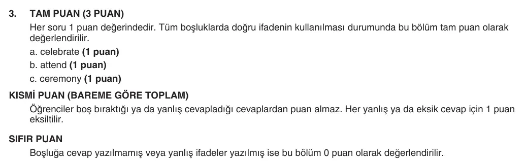 9. Sınıf İngilizce 2025-2026 1. Dönem 1. Yazılı 3. Soru (Yazılıya Hazırlanıyorum) resmi çözüm görseli