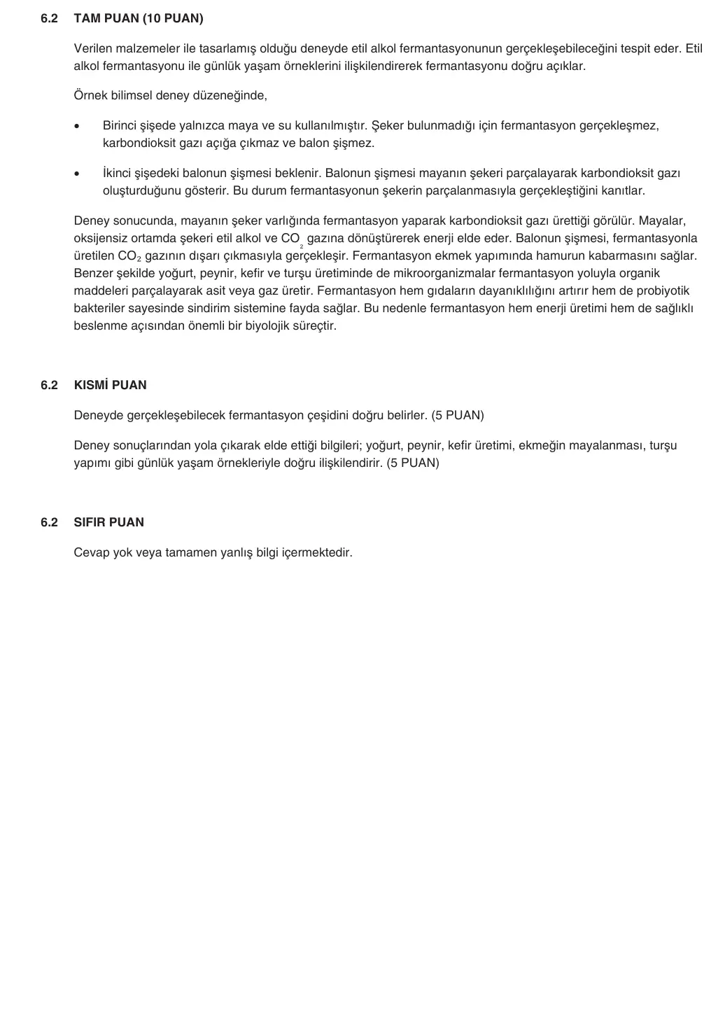 10. Sınıf Biyoloji 2025-2026 1. Dönem 2. Yazılı 6. Soru (Yazılıya Hazırlanıyorum) resmi çözüm görseli (2/2)