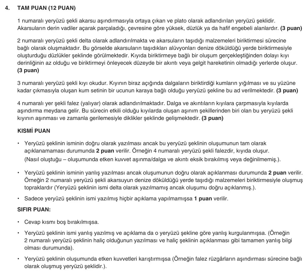 10. Sınıf Coğrafya 2025-2026 1. Dönem 2. Yazılı 4. Soru (Yazılıya Hazırlanıyorum) resmi çözüm görseli