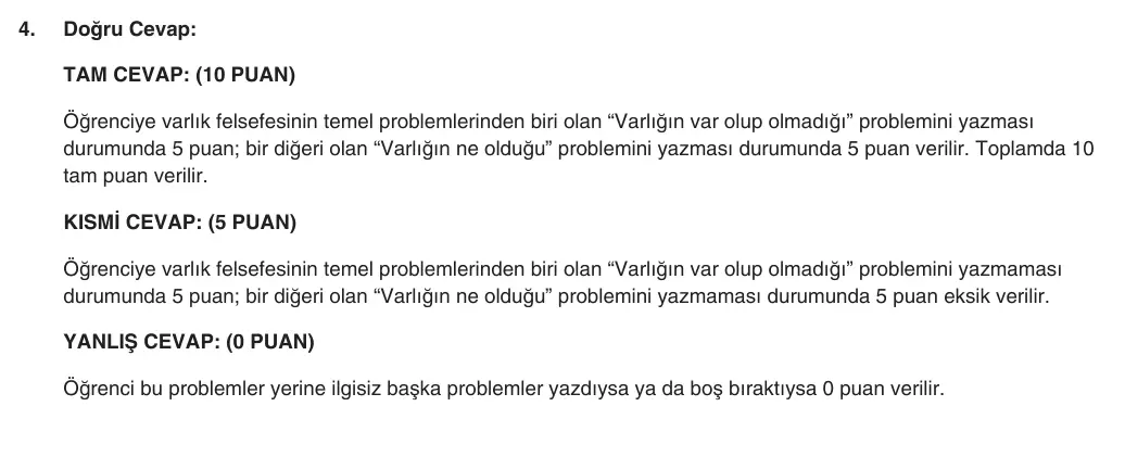 10. Sınıf Felsefe 2025-2026 1. Dönem 2. Yazılı 4. Soru (Yazılıya Hazırlanıyorum) resmi çözüm görseli