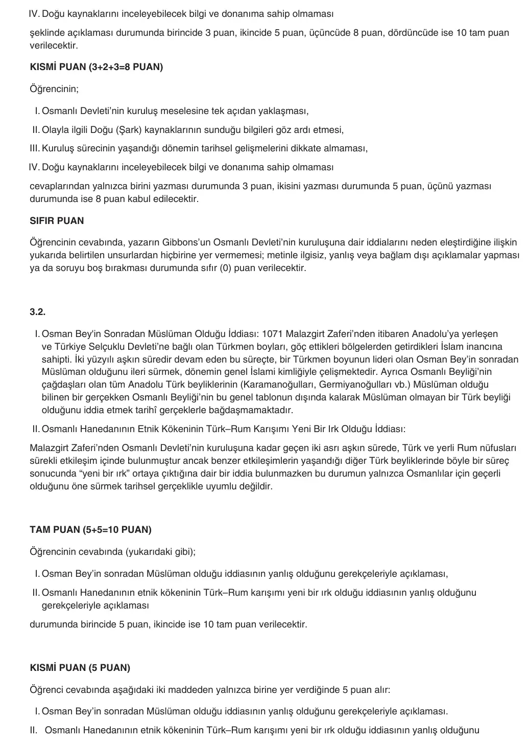 10. Sınıf Tarih 2025-2026 1. Dönem 2. Yazılı 3. Soru (Yazılıya Hazırlanıyorum) resmi çözüm görseli (2/3)