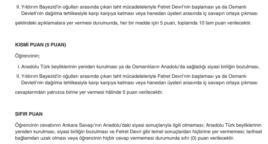 10. Sınıf Tarih 2025-2026 1. Dönem 2. Yazılı 5. Soru (Yazılıya Hazırlanıyorum) resmi çözüm görseli (2/2)