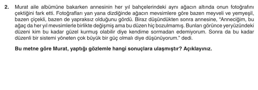 5. Sınıf Din Kültürü ve Ahlak Bilgisi 2025-2026 1. Dönem 2. Yazılı 2. Soru (Yazılıya Hazırlanıyorum) görseli