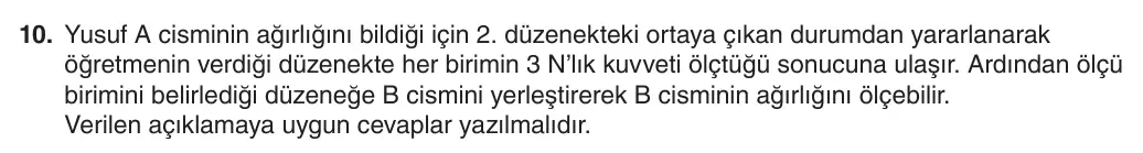 5. Sınıf Fen Bilimleri 2025-2026 1. Dönem 2. Yazılı 10. Soru (Yazılıya Hazırlanıyorum) resmi çözüm görseli