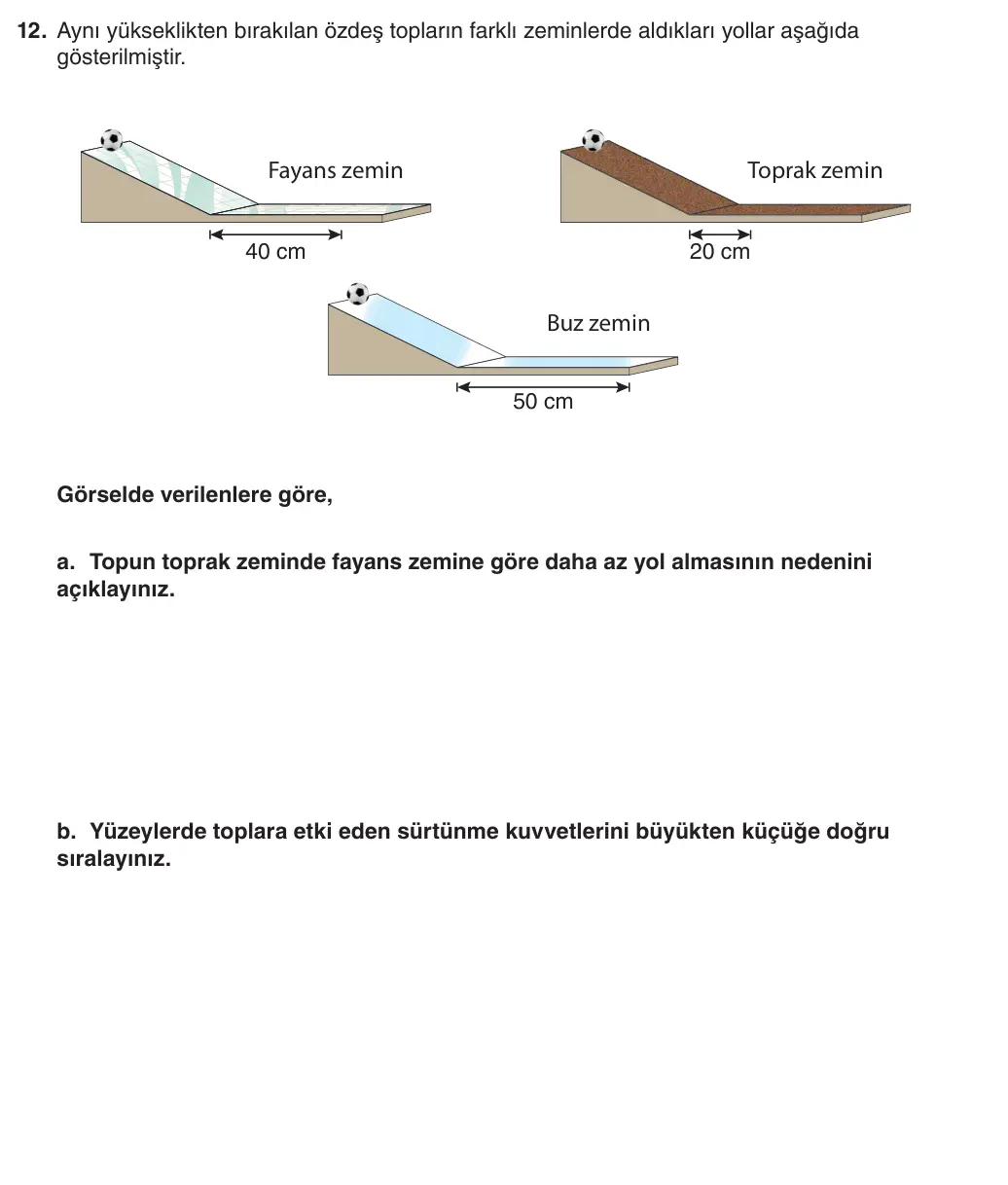 5. Sınıf Fen Bilimleri 2025-2026 1. Dönem 2. Yazılı 12. Soru (Yazılıya Hazırlanıyorum) görseli