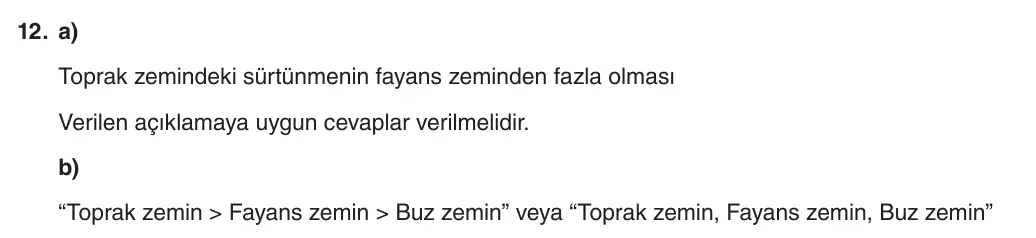 5. Sınıf Fen Bilimleri 2025-2026 1. Dönem 2. Yazılı 12. Soru (Yazılıya Hazırlanıyorum) resmi çözüm görseli