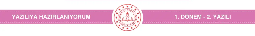 5. Sınıf İngilizce 2025-2026 1. Dönem 2. Yazılı 6. Soru (Yazılıya Hazırlanıyorum) görseli (2/2)