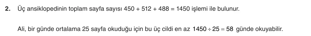5. Sınıf Matematik 2025-2026 1. Dönem 2. Yazılı 2. Soru (Yazılıya Hazırlanıyorum) resmi çözüm görseli