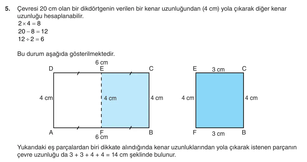 5. Sınıf Matematik 2025-2026 1. Dönem 2. Yazılı 5. Soru (Yazılıya Hazırlanıyorum) resmi çözüm görseli