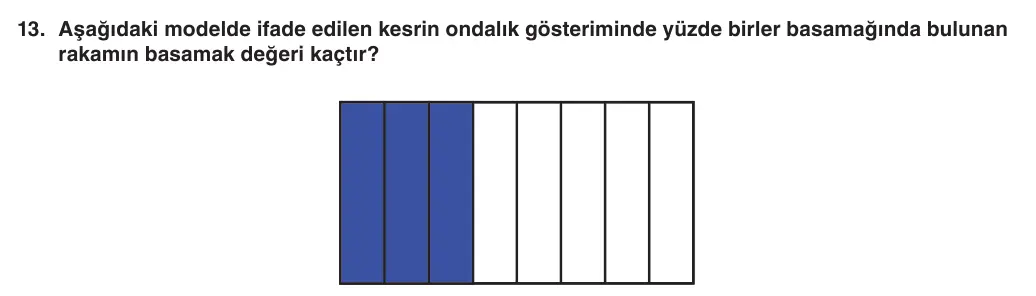 6. Sınıf Matematik 2025-2026 1. Dönem 2. Yazılı 13. Soru (Yazılıya Hazırlanıyorum) görseli