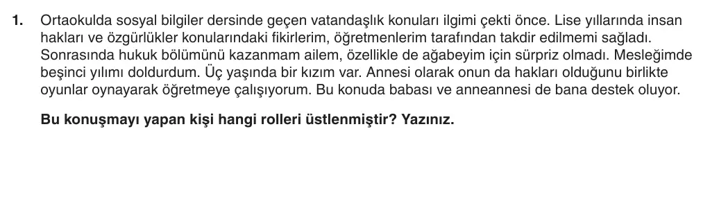 6. Sınıf Sosyal Bilgiler 2025-2026 1. Dönem 2. Yazılı 1. Soru (Yazılıya Hazırlanıyorum) görseli
