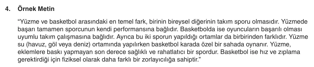 6. Sınıf Türkçe 2025-2026 1. Dönem 2. Yazılı 4. Soru (Yazılıya Hazırlanıyorum) resmi çözüm görseli (1/2)