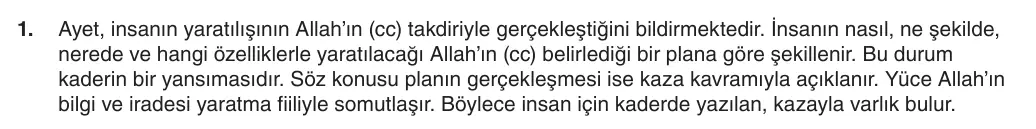 8. Sınıf Din Kültürü ve Ahlak Bilgisi 2025-2026 1. Dönem 2. Yazılı 1. Soru (Yazılıya Hazırlanıyorum) resmi çözüm görseli